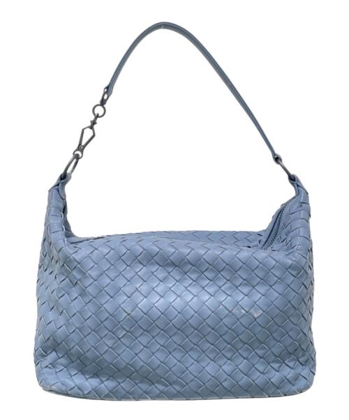 BOTTEGA VENETA（ボッテガベネタ）BOTTEGA VENETA (ボッテガベネタ) イントレチャート ワン ショルダーバッグ ブルーの古着・服飾アイテム