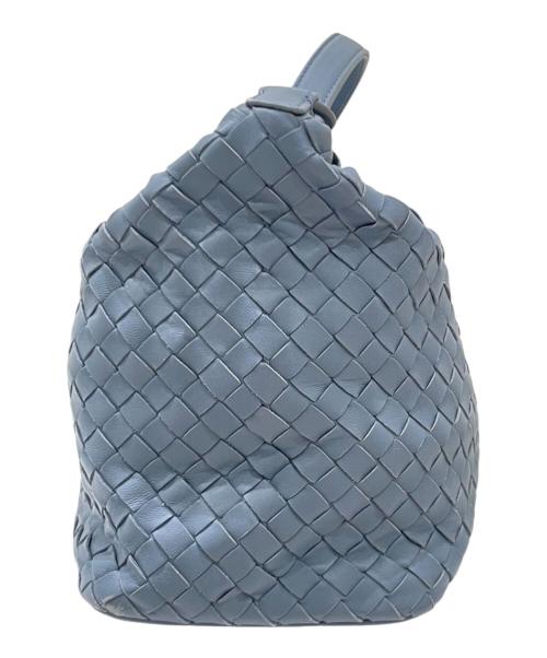 BOTTEGA VENETA（ボッテガベネタ）BOTTEGA VENETA (ボッテガベネタ) イントレチャート ワン ショルダーバッグ ブルーの古着・服飾アイテム