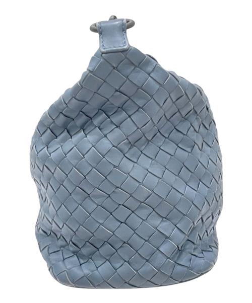BOTTEGA VENETA（ボッテガベネタ）BOTTEGA VENETA (ボッテガベネタ) イントレチャート ワン ショルダーバッグ ブルーの古着・服飾アイテム
