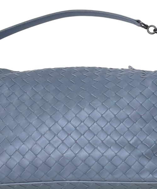 BOTTEGA VENETA（ボッテガベネタ）BOTTEGA VENETA (ボッテガベネタ) イントレチャート ワン ショルダーバッグ ブルーの古着・服飾アイテム