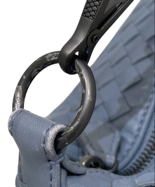 BOTTEGA VENETA（ボッテガベネタ）BOTTEGA VENETA (ボッテガベネタ) イントレチャート ワン ショルダーバッグ ブルーの古着・服飾アイテム