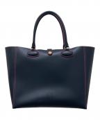 LOEWEロエベ）の古着「レオ アナグラム トートバッグ」｜ネイビー×ピンク