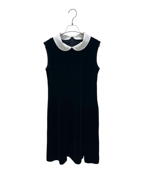 VELOUR NOIR by FOXEY NEWYORK（ベロア ノワール by フォクシー ニューヨーク）VELOUR NOIR by FOXEY NEWYORK (ベロア ノワール by フォクシー ニューヨーク) ノースリーブワンピース ブラック サイズ:40の古着・服飾アイテム