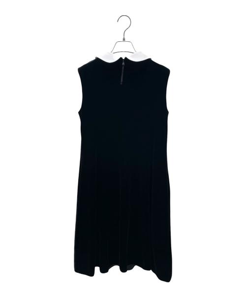 VELOUR NOIR by FOXEY NEWYORK（ベロア ノワール by フォクシー ニューヨーク）VELOUR NOIR by FOXEY NEWYORK (ベロア ノワール by フォクシー ニューヨーク) ノースリーブワンピース ブラック サイズ:40の古着・服飾アイテム