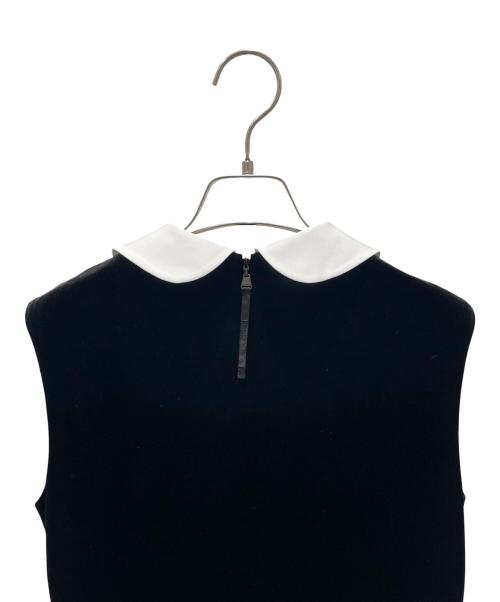 VELOUR NOIR by FOXEY NEWYORK（ベロア ノワール by フォクシー ニューヨーク）VELOUR NOIR by FOXEY NEWYORK (ベロア ノワール by フォクシー ニューヨーク) ノースリーブワンピース ブラック サイズ:40の古着・服飾アイテム