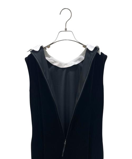 VELOUR NOIR by FOXEY NEWYORK（ベロア ノワール by フォクシー ニューヨーク）VELOUR NOIR by FOXEY NEWYORK (ベロア ノワール by フォクシー ニューヨーク) ノースリーブワンピース ブラック サイズ:40の古着・服飾アイテム