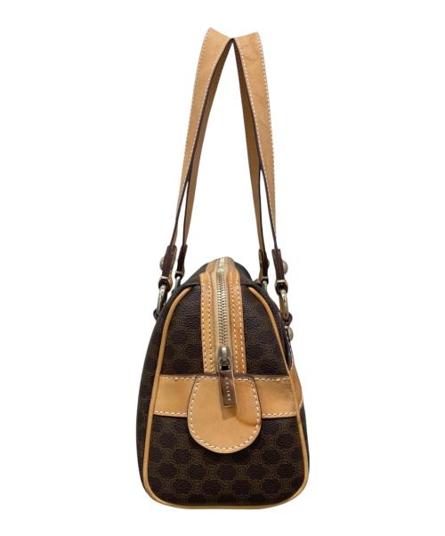 CELINE（セリーヌ）CELINE (セリーヌ) マカダム柄ハンドバッグ ブラウンの古着・服飾アイテム