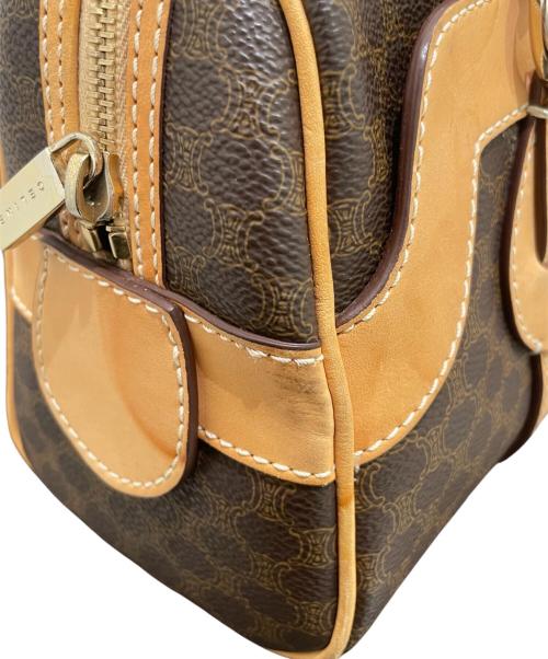 CELINE（セリーヌ）CELINE (セリーヌ) マカダム柄ハンドバッグ ブラウンの古着・服飾アイテム