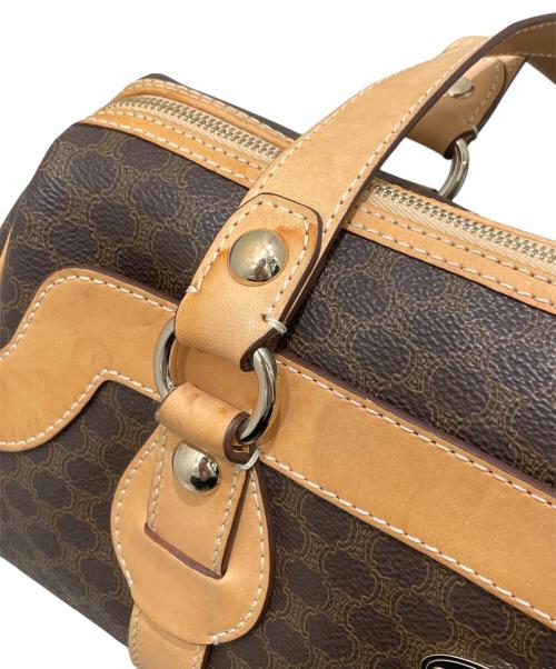 CELINE（セリーヌ）CELINE (セリーヌ) マカダム柄ハンドバッグ ブラウンの古着・服飾アイテム