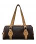 CELINE (セリーヌ) マカダム柄ハンドバッグ ブラウン：80000円
