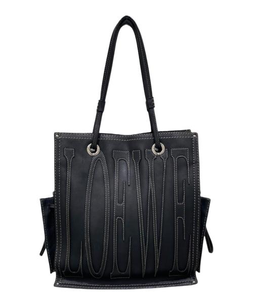 LOEWE（ロエベ）LOEWE (ロエベ) アナグラムショッパーバッグ ブラックの古着・服飾アイテム