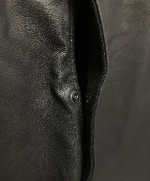 COMOLI（コモリ）COMOLI (コモリ) シープスキン コーチジャケット ブラック サイズ:Mの古着・服飾アイテム