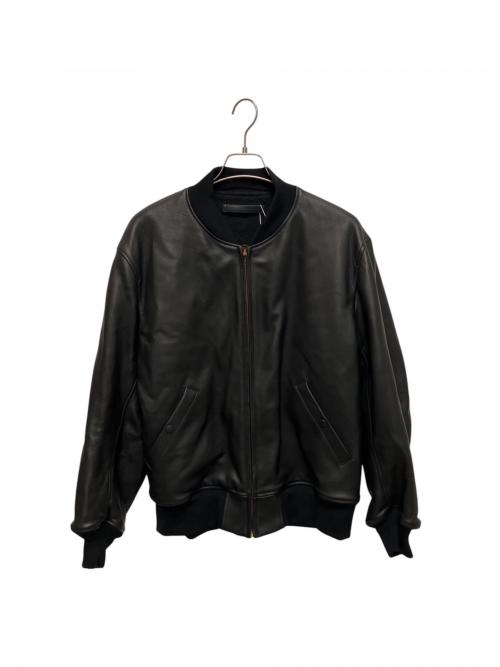 COMOLI（コモリ）COMOLI (コモリ) カーフスキンジップブルゾンレザージャケット ブラック サイズ:2の古着・服飾アイテム