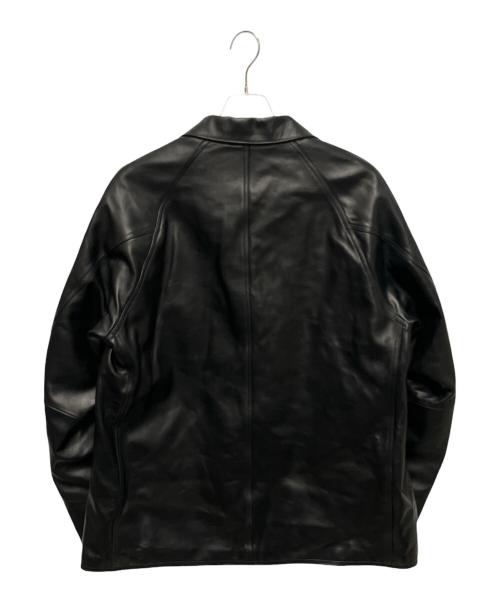 COMOLI（コモリ）COMOLI (コモリ) レザー ワークジャケット ブラック サイズ:2の古着・服飾アイテム