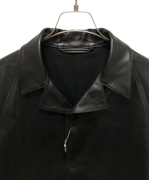 COMOLI（コモリ）COMOLI (コモリ) レザー ワークジャケット ブラック サイズ:2の古着・服飾アイテム