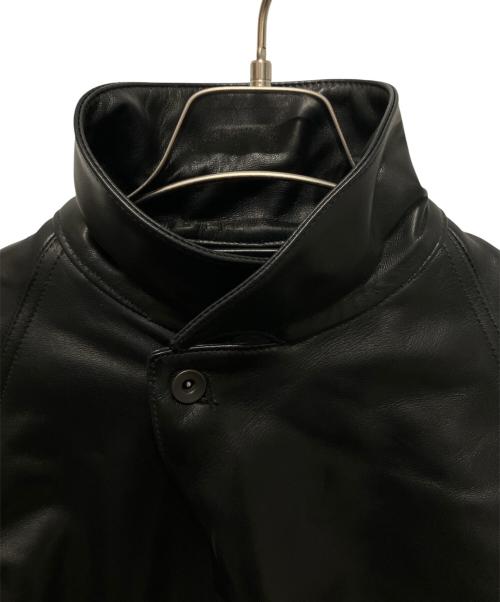 COMOLI（コモリ）COMOLI (コモリ) レザー ワークジャケット ブラック サイズ:2の古着・服飾アイテム