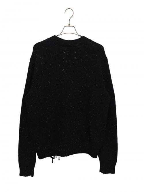 Maison Margiela（メゾンマルジェラ）Maison Margiela (メゾンマルジェラ) デストロイ ニット カーディガン ブラック サイズ:Mの古着・服飾アイテム