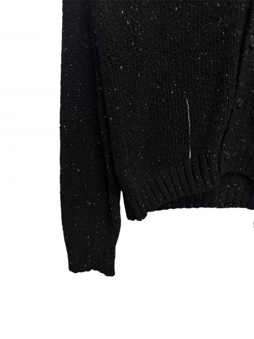 Maison Margiela（メゾンマルジェラ）Maison Margiela (メゾンマルジェラ) デストロイ ニット カーディガン ブラック サイズ:Mの古着・服飾アイテム