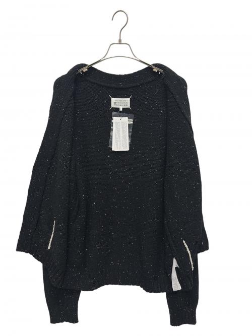 Maison Margiela（メゾンマルジェラ）Maison Margiela (メゾンマルジェラ) デストロイ ニット カーディガン ブラック サイズ:Mの古着・服飾アイテム