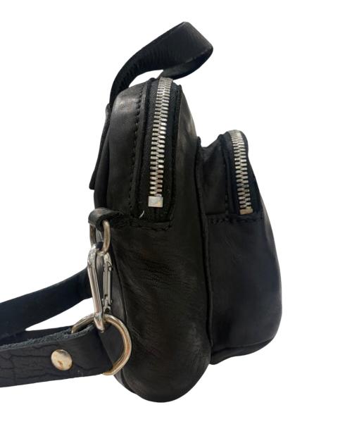 GUIDI（グイディ）GUIDI (グイディ) 26SS GUIDI SOFT HORSE FULL GRAIN レザーショルダーバッグ ブラックの古着・服飾アイテム