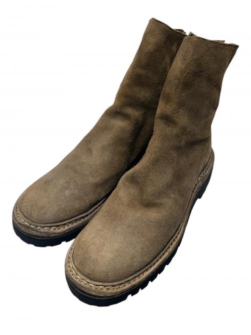 COMOLI（コモリ）COMOLI (コモリ) GUIDI (グイディ) バックジップブーツ ブラウン サイズ:42 未使用品の古着・服飾アイテム
