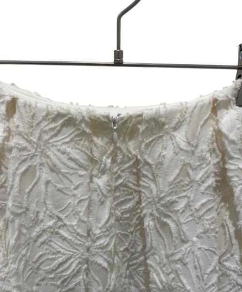 m,i,d,（エムアイディー）m,i,d, (エムアイディー) フラワーシフォンスカート アイボリー サイズ:34の古着・服飾アイテム