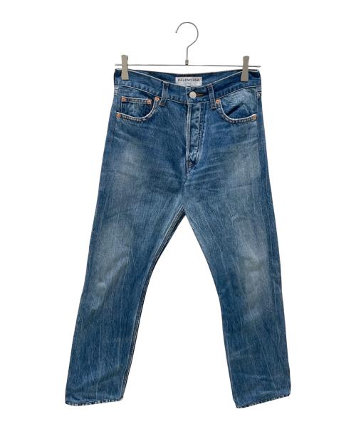 BALENCIAGA（バレンシアガ）BALENCIAGA (バレンシアガ) ローライズデニムパンツ ブルー サイズ:26の古着・服飾アイテム