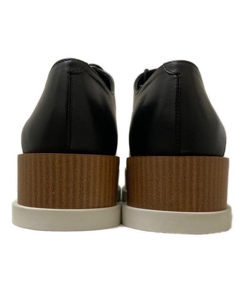 JIL SANDER（ジルサンダー）JIL SANDER (ジルサンダー) シャークソールレザーシューズ ブラック サイズ:37の古着・服飾アイテム