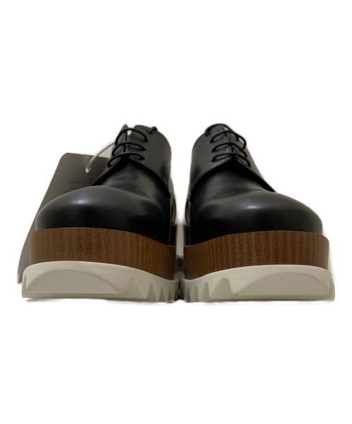 JIL SANDER（ジルサンダー）JIL SANDER (ジルサンダー) シャークソールレザーシューズ ブラック サイズ:37の古着・服飾アイテム