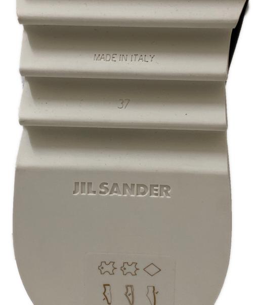 JIL SANDER（ジルサンダー）JIL SANDER (ジルサンダー) シャークソールレザーシューズ ブラック サイズ:37の古着・服飾アイテム