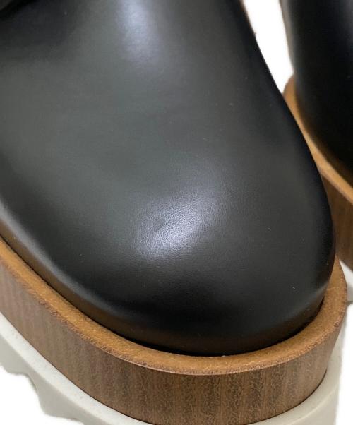 JIL SANDER（ジルサンダー）JIL SANDER (ジルサンダー) シャークソールレザーシューズ ブラック サイズ:37の古着・服飾アイテム