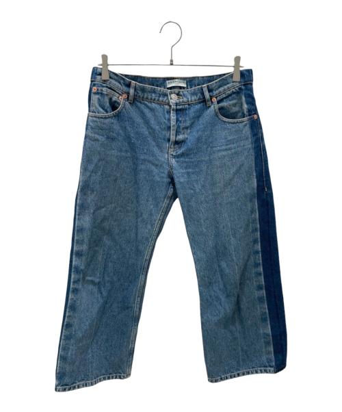 BALENCIAGA（バレンシアガ）BALENCIAGA (バレンシアガ) クロップドデニムパンツ インディゴ サイズ:36の古着・服飾アイテム