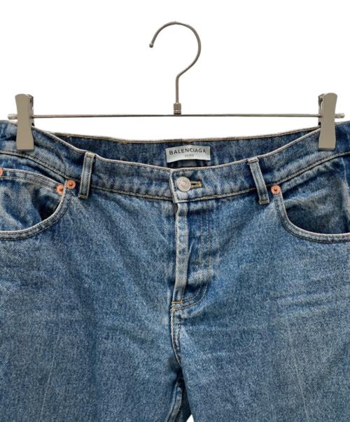 BALENCIAGA（バレンシアガ）BALENCIAGA (バレンシアガ) クロップドデニムパンツ インディゴ サイズ:36の古着・服飾アイテム