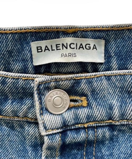 BALENCIAGA（バレンシアガ）BALENCIAGA (バレンシアガ) クロップドデニムパンツ インディゴ サイズ:36の古着・服飾アイテム