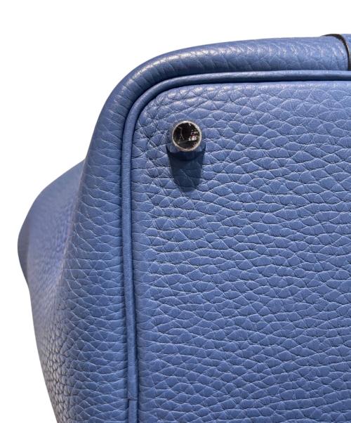 HERMES（エルメス）HERMES (エルメス) Picotin Lock PM/トリヨンクレマンス/ブルーアガット/シルバー金具/X刻印:2016年製 ブルーアガット サイズ:PMの古着・服飾アイテム