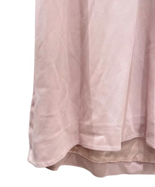 VALENTINO（ヴァレンティノ）VALENTINO (ヴァレンティノ) 袖レース切替ワンピース ピンク サイズ:8の古着・服飾アイテム