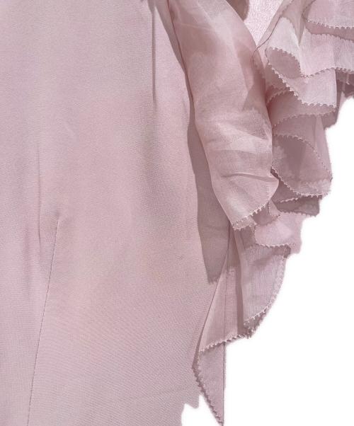 VALENTINO（ヴァレンティノ）VALENTINO (ヴァレンティノ) 袖レース切替ワンピース ピンク サイズ:8の古着・服飾アイテム