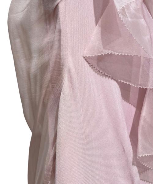 VALENTINO（ヴァレンティノ）VALENTINO (ヴァレンティノ) 袖レース切替ワンピース ピンク サイズ:8の古着・服飾アイテム