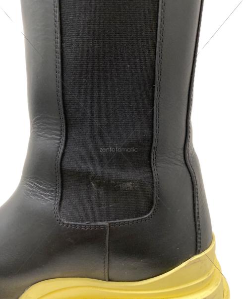 BOTTEGA VENETA（ボッテガベネタ）BOTTEGA VENETA (ボッテガベネタ) サイドゴアブーツ ブラック×イエロー サイズ:35の古着・服飾アイテム