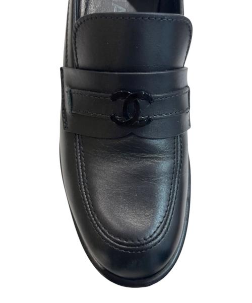 CHANEL（シャネル）CHANEL (シャネル) ココマーク ローファー ブラック サイズ:37　1/2の古着・服飾アイテム