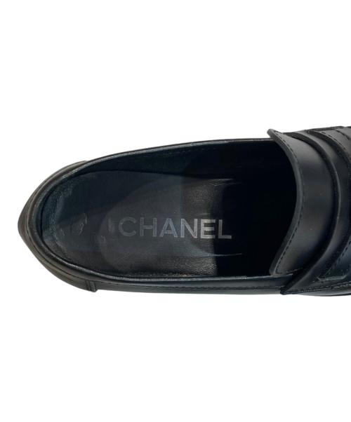 CHANEL（シャネル）CHANEL (シャネル) ココマーク ローファー ブラック サイズ:37　1/2の古着・服飾アイテム