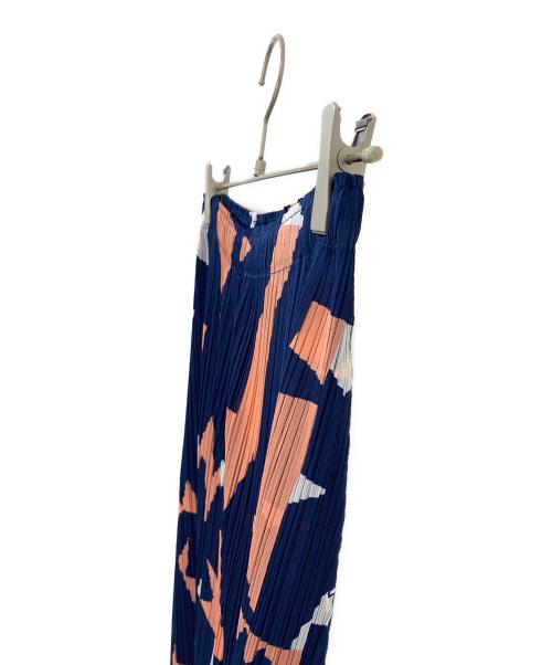 PLEATS PLEASE（プリーツプリーズ）PLEATS PLEASE (プリーツプリーズ) クロップドプリーツパンツ ネイビー サイズ:3の古着・服飾アイテム