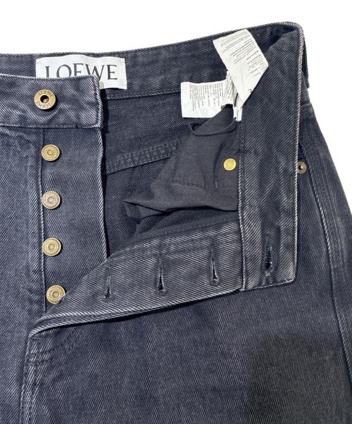 LOEWE（ロエベ）LOEWE (ロエベ) Anagram Baggy Denim Jeans/アナグラムバギーデニム/H526Y11W27 ブラック サイズ:46の古着・服飾アイテム