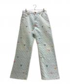 LOUIS VUITTONルイ ヴィトン）の古着「Tyler The Creator Monogram Denim Pants/タイラー・ザ・クリエイター モノグラム デニムパンツ/RM242MM KCB HRD01X」｜スカイブルー