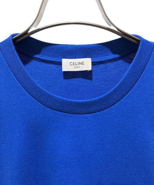 CELINE（セリーヌ）CELINE (セリーヌ) Cotton Jersey Tshirt/コットンジャージー Tシャツ/RX0I31242.07RT ブルー サイズ:Sの古着・服飾アイテム
