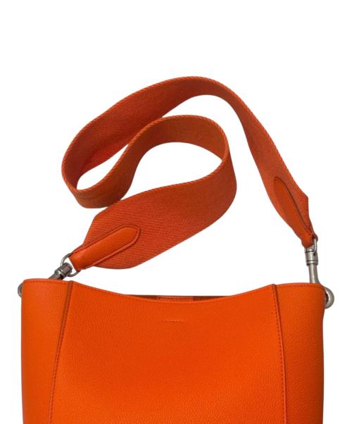 CELINE（セリーヌ）CELINE (セリーヌ) サングルバケット/ショルダーバッグ オレンジの古着・服飾アイテム