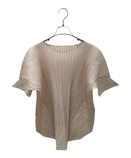 PLEATS PLEASE（プリーツプリーズ）PLEATS PLEASE (プリーツプリーズ) プリーツカットソー アイボリー サイズ:3 未使用品の古着・服飾アイテム