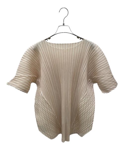 PLEATS PLEASE（プリーツプリーズ）PLEATS PLEASE (プリーツプリーズ) プリーツカットソー アイボリー サイズ:3 未使用品の古着・服飾アイテム