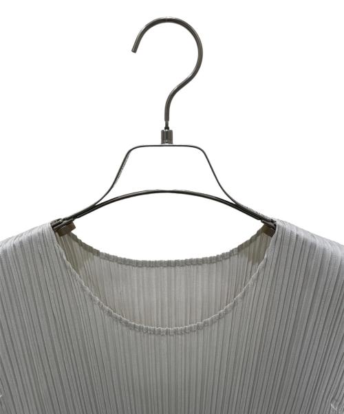 PLEATS PLEASE（プリーツプリーズ）PLEATS PLEASE (プリーツプリーズ) プリーツカットソー ライトグレー サイズ:3の古着・服飾アイテム