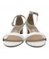 Manolo Blahnik (マノロブラニク) アンクルストラップレザーサンダル/レザーサンダル/ストラップサンダル/ヒールサンダル ホワイト サイズ:23.5：35000円